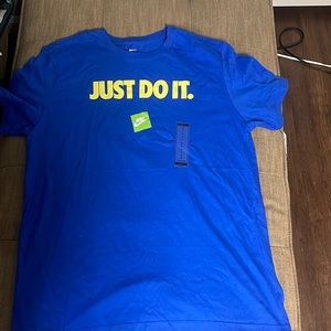 Blue Nike just do it tee